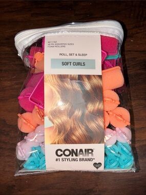 Soft Curls Foam Rollers - Assorted Pink, Orange, Blue